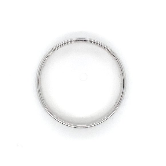 Platinum 5MM Wide Standard Fit Unisex Wedding Band - Picture 3 of 3